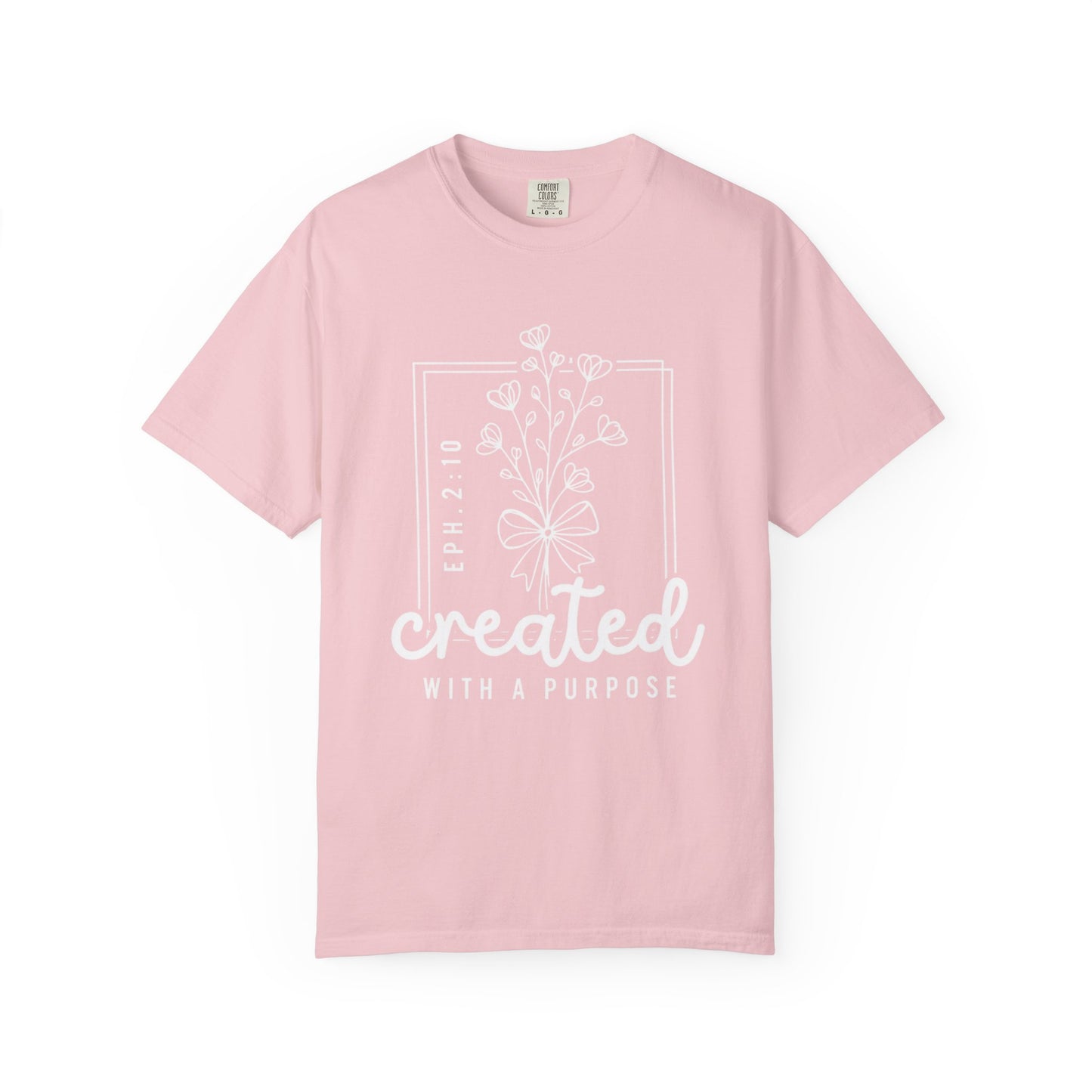 Created With A Purpose Graphic Tee - White Design