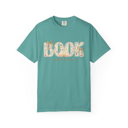 Floral Book Worm Tee