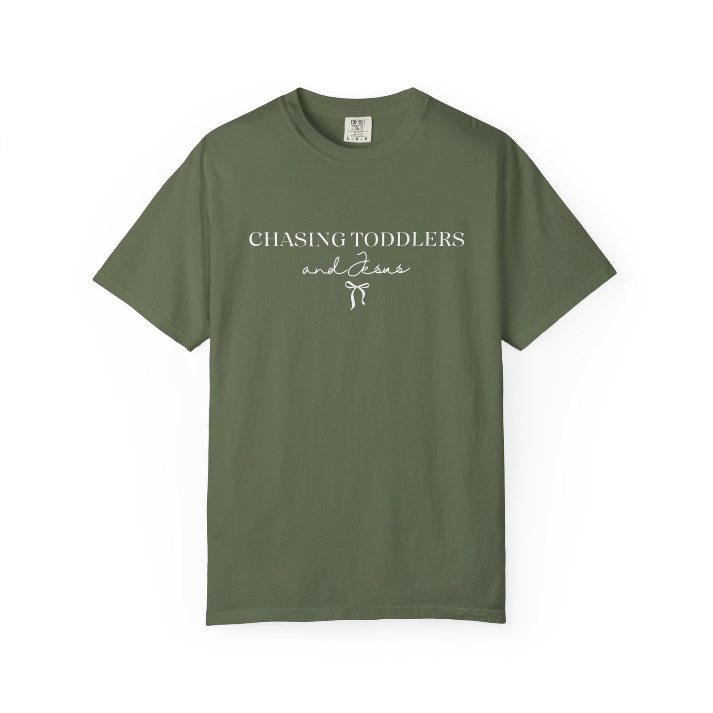 Chasing Toddlers and Jesus Graphic Tee