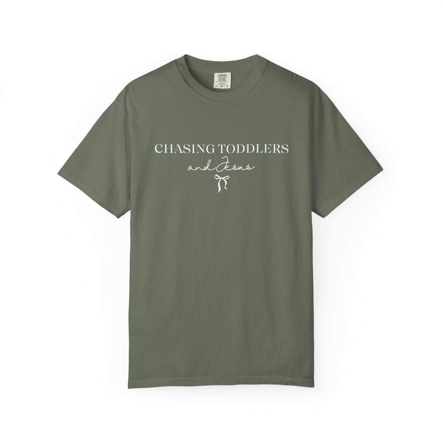 Chasing Toddlers and Jesus Graphic Tee