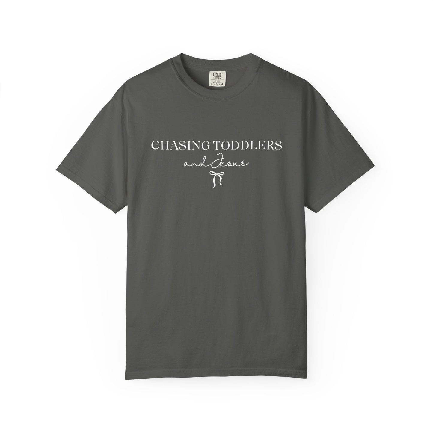 Chasing Toddlers and Jesus Graphic Tee