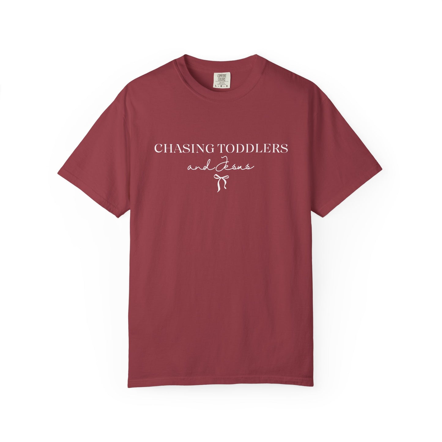 Chasing Toddlers and Jesus Graphic Tee